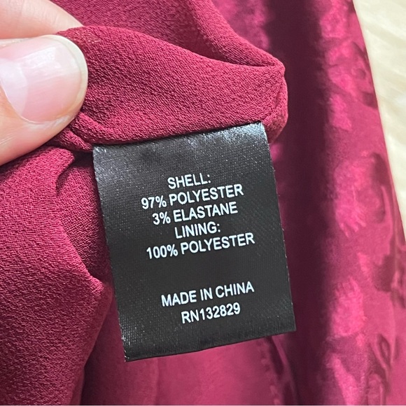 House of Harlow x Revolve Serena Red Cheetah Print One Shoulder Body Suit Size S - Picture 8 of 9